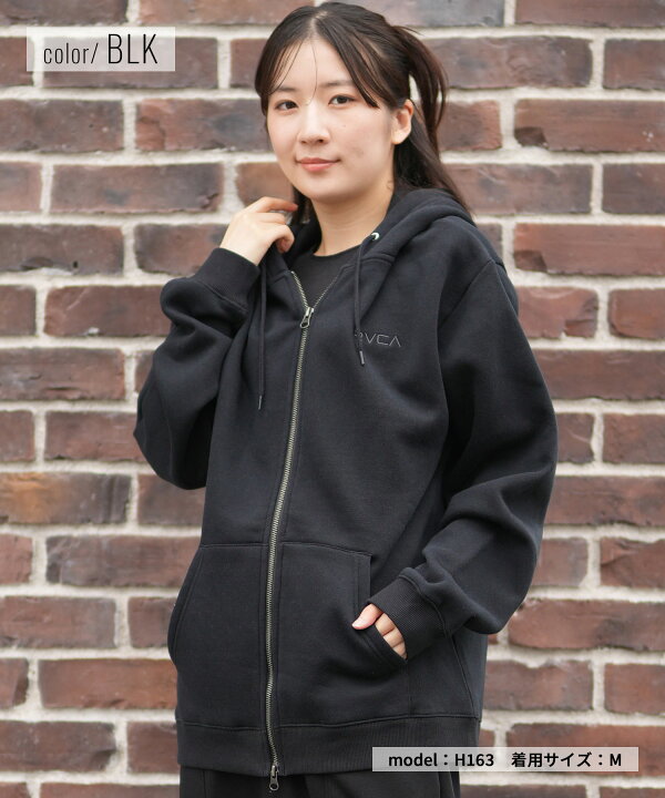 楽天市場】RVCA ルーカ ジップアップ パーカー レディース バック 