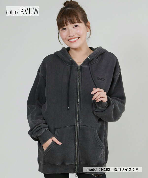 楽天市場】RVCA ルーカ ジップアップ パーカー レディース バック 
