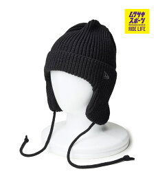 NEW ERA ニューエラ ビーニー ニットキャップ ニット帽 帽子 キッズ ジュニア 子供 Kid's ニットトラッパー ブラック 14325266