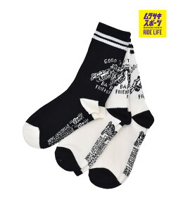 LURKING CLASS ���[�L���O�N���X �C�� �L�b�Y �W���j�A �q�� �N���[��\�b�N�X 3���Z�b�g GOOD TIME KIDS 3PACK SOCKS STAM02K
