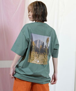 THE NORTH FACE ザ・ノース・フェイス 半袖 Tシャツ レディース バックプリント ショートスリーブピクセルプラントコットンティー NT32549