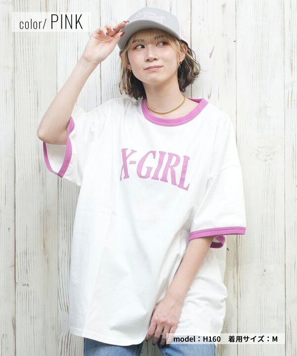 楽天市場】X-girl エックスガール 半袖 Tシャツ レディース リンガー 