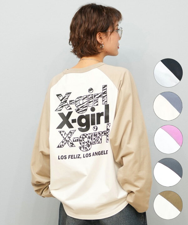 楽天市場】X-girl エックスガール 長袖 Tシャツ レディース ロンT 