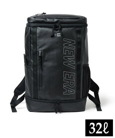 NEW ERA ニューエラ バックパック リュックサック リュック 32L BOX PACK TPU ボックスパック プリントロゴ アウトライン ブラック × リフレクトシルバー 14521358