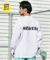 NEW ERA ニューエラ 長袖 Tシャツ ロンT メンズ UVカット Wordmark Logo ラッシュガード 14774268