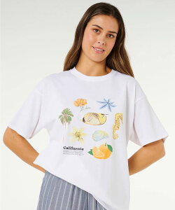 RIP CURL ���b�v�J�[�� ���� T�V���c ���f�B�[�X �I�[�o�[�T�C�Y POOLSIDE HERITAGE TEE 0M4WTE