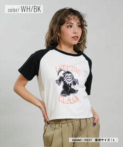 LURKING CLASS ���[�L���O�N���X ���� T�V���c ���f�B�[�X �N���b�v�h�� DANCING RAGLAN MINI ST26STM03W �����T�L�X�|�[�c����