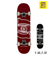 ELEMENT エレメント HUG RED BLACK キッズ スケートボード コンプリート 7.25 7.37 子供 初心者 完成品 …