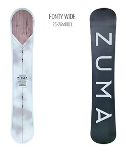 ZUMA �c�} �X�m�[�{�[�h �� ���j�Z�b�N�X FONTY WIDE �����T�L�X�|�[�c 25-26���f��