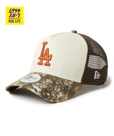 NEW ERA ニューエラ キャップ メッシュ 9FORTY A-Frame トラッカー MLB Real Tree Camo ロサンゼルス・ド…