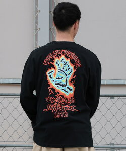 SANTA CRUZ �T���^�N���[�Y ���� T�V���c ����T �����Y �o�b�N�v�����g SPARKED BONE HAND L S TEE 502261402