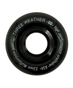 THREE WEATHER �X���[�E�F�U�[ STREET CRUISER WEELS Black �X�P�[�g�{�[�h �E�B�[�� �\�t�g