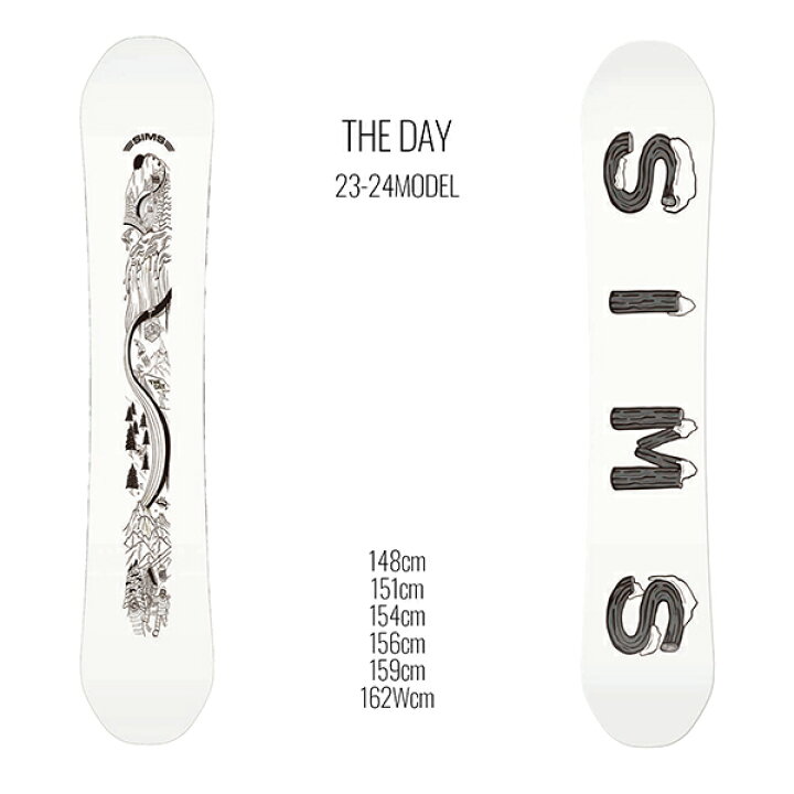 楽天市場】スノーボード 板 メンズ SIMS シムス THE DAY 23-24モデル 