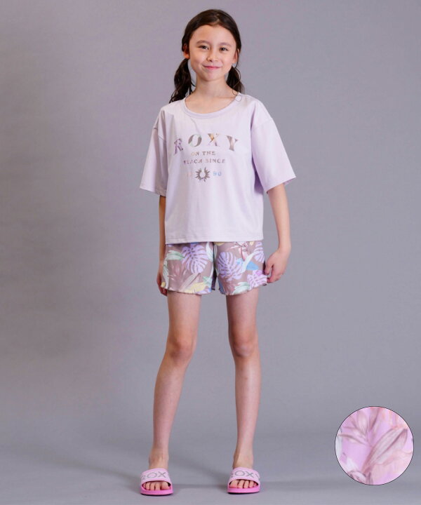 ROXY ロキシー MINI ON THE BEACH TSW231102 キッズ ユース ガールズ 水着 ビキニ ラッシュガード 3点セット UVケア 水陸両用 ユーティリティ KX1 E18 ムラサキスポーツ店