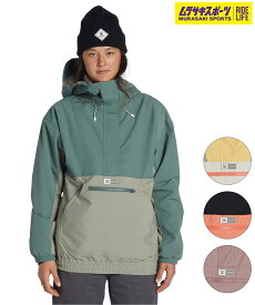 【クーポン配布中！6/5 23:59まで】早期購入 DC ディーシー スノーボード ウェア ジャケット レディース JKW CHALET ANORAK ムラサキスポーツ 24-25モデル LX B1