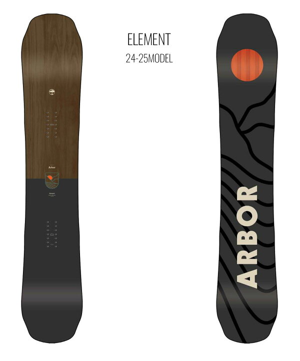 楽天市場】ARBOR アーバー スノーボード 板 メンズ ELEMENT ムラサキ  