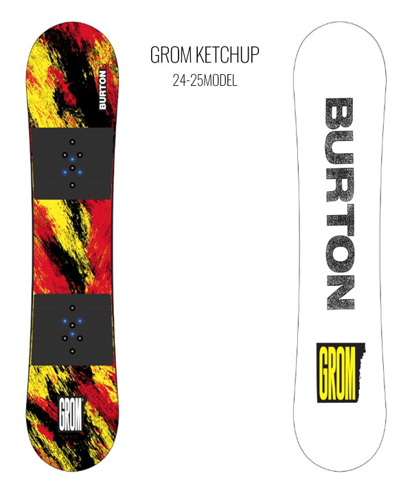 楽天市場】BURTON バートン スノーボード 板 キッズ GROM KETCHUP 