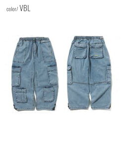 BSRABBIT �r�[�G�X���r�b�g �X�m�[�{�[�h �E�F�A �p���c ���j�Z�b�N�X DSXBS SUPER WIDE POCKET VENTILATION WAX REAL DENIM PANTS 24-25���f��