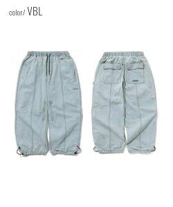 BSRABBIT �r�[�G�X���r�b�g �X�m�[�{�[�h �E�F�A �p���c ���j�Z�b�N�X DSXBS SUPER WIDE LINE VENTILATION WAX REAL DENIM PANTS 24-25���f��