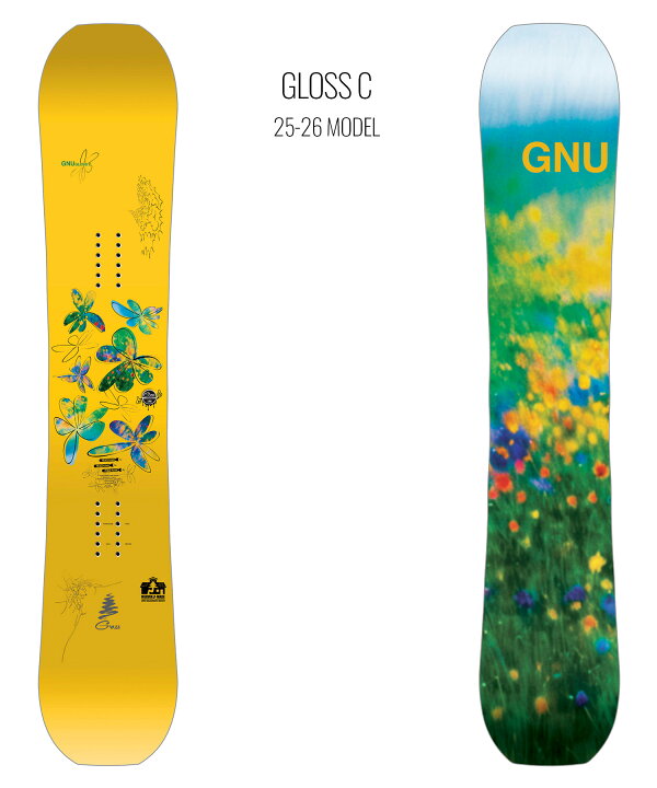 楽天市場】早期購入 GNU グヌー スノーボード 板 レディース GLOSS C 