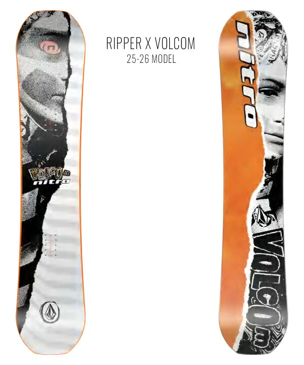 楽天市場】NITRO ナイトロ スノーボード 板 キッズ RIPPER X VOLCOM 