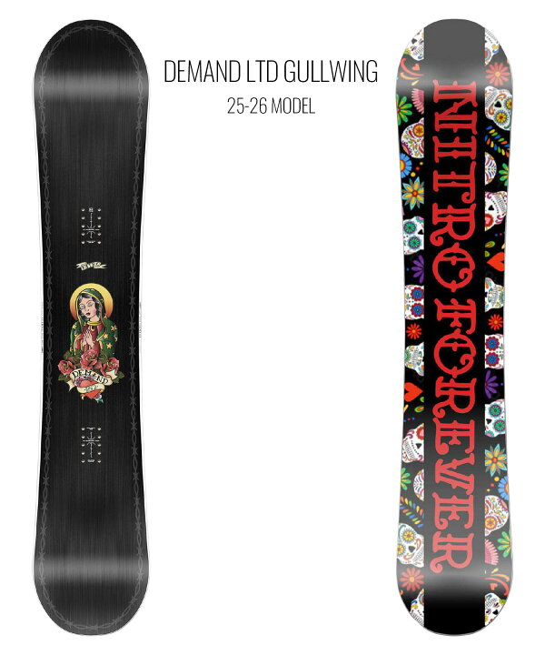 楽天市場】NITRO ナイトロ スノーボード 板 DEMAND LTD GULLWING 