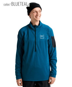 y2526zBURTON o[g G[P[ Xm[{[h EFA Ci[ Y Men's [ak] Helium Grid Fleece Half-Zip TLX|[c 25-26f MM I26