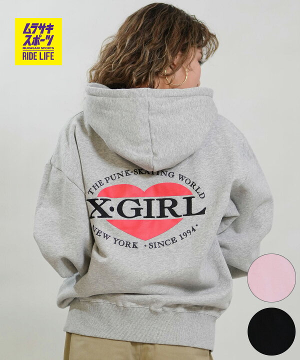 楽天市場】X-GIRL エックスガール ジップアップ パーカー レディース 