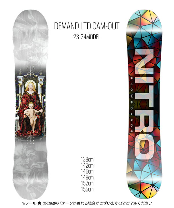 楽天市場】スノボセット NITRO ナイトロ DEMAND LTD CAM-OUT FLUX 