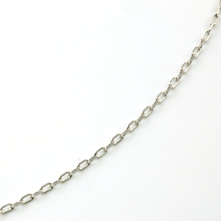 楽天市場】K18WGネックレス カットアズキチェーン40cm 1.18g引輪 0.28 