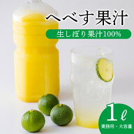 宮崎県産 へべす果汁100% 無添加 生搾り 1000ml 柑橘 果汁 調味料 炭酸 焼酎 料理 ドレッシング ポン酢 …