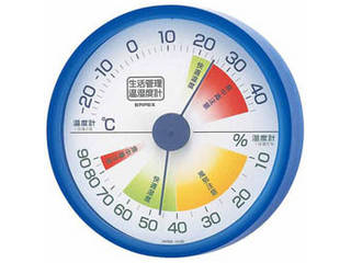 快適な暮らしをコントロール 生活管理温 湿度計 EMPEX セール特価 生活管理 好評 温度 クリアブルー TM-2416 壁掛用