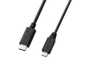 SANWA SUPPLY �T�����T�v���C USB2.0 TypeC - microB�P�[�u�� 1m KU-CMCBP310