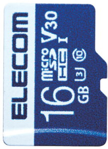 ELECOM エレコム データ復旧microSDHCカード UHS-I U3 V30 16GB MF-MS016GU13V3R