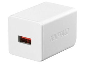 BUFFALO/バッファロー AC-USB 2.4A 自動判別USBx1 ホワイト BSMPA2402P1WH
