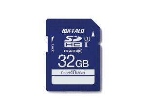 BUFFALO �o�b�t�@���[ SDHC�������[�J�[�h 32GB Class10/�N���X10 UHS-I�iClass1�j�Ή� RSDC-032GU1S