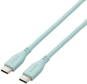 ELECOM GR USB Type-C to USB Type-CP[u/USB PDΉ/Ȃ߂炩/1.0m/p[O[ MPA-CCSS10GN