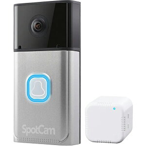 SpotCam �X�|�b�g�J�� ���[�J�[�݌Ɍ��� �s���|�����\�΍� �N���E�h�Ή��t��HD�h�A�x���J���� SpotCam-Ring �e���r�ŏЉ��܂���