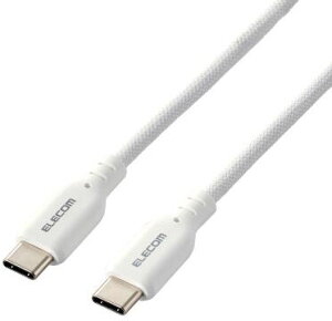 ELECOM �G���R�� USB Type-C�P�[�u��/USB PD�Ή�/�V���R�����b�V���^�C�v/2.0m/�z���C�g MPA-CCSSM20WH