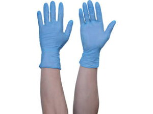TRUSCO トラスコ中山 使い捨てニトリル手袋TGワーク 0.10 粉無青 Lサイズ 100枚 TGNN10BL