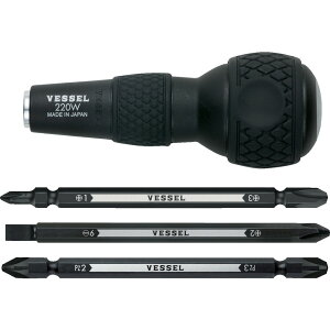 VESSEL �x�b�Z�� �{�[���O���b�v���փh���C�o�[�Z�b�g No.220W-3(�r�b�g3�{�g) 220W-3