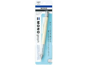 Tombow/トンボ鉛筆 シャープペンシル モノグラフパステルカラー 0.3mm DPA-137B クリームイエロー