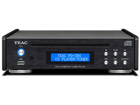 【当店はTEAC製品正規販売店です】 TEAC ティアック PD-301-X/B(ブラック)　ワイドFMチューナー搭載CDプレーヤー PD301
