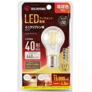 IRIS OHYAMA �A�C���X�I�[���} LED�d�� �~�j�N���v�g���� ���` �d���F (440lm) LDA4L-G-E17-FC