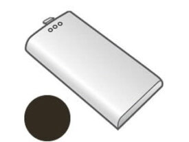 SHARP シャープ インテリアホン用 充電池ふた(子機用) (ブラウン系) (1421170774)