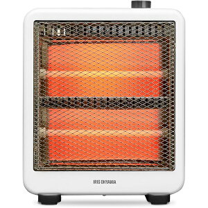 IRIS OHYAMA アイリスオーヤマ IEH-800W 電気ストーブ ベーシックタイプ ホワイト スイッチを入れてから約5秒で暖かくなる。 軽くてコンパクトなので持ち運びがラクです。