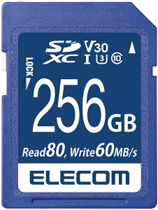 ELECOM GR f[^SDXCJ[h(UHS-I U3 V30) 256GB MF-FS256GU13V3R