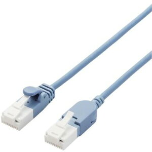ELECOM エレコム LANケーブル/CAT6A/爪折れ防止/スイング式コネクタ/1.0m/ブルー LD-GPATSW/BU10