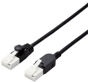 ELECOM エレコム LANケーブル/CAT6A/爪折れ防止/スイング式コネクタ/3.0m/ブラック LD-GPATSW/BK30