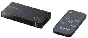 ELECOM GR ݌Ɍ HDMIؑ֊/8KΉ/2|[g/21o/ubN DH-SW8KP21BK